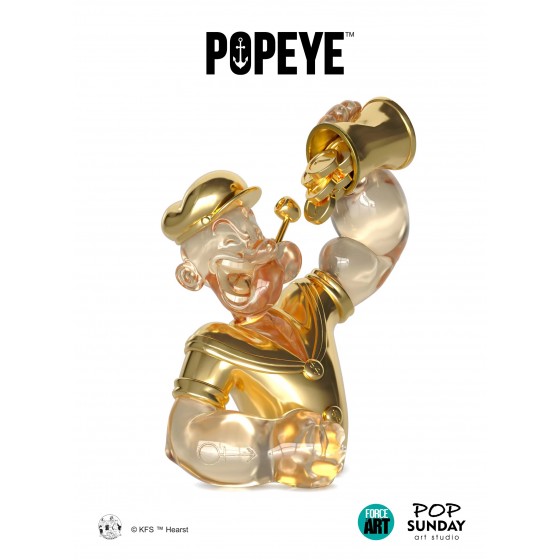 Force of Art x POP SUNDAY Fortune Popeye Bust Resin Statue