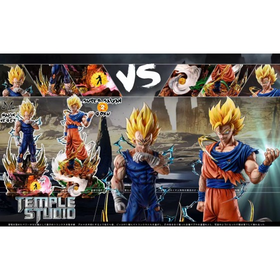 Temple Studio Dragon Ball SSJ2 Goku vs. Vegeta 1/4 Scale Resin Statue