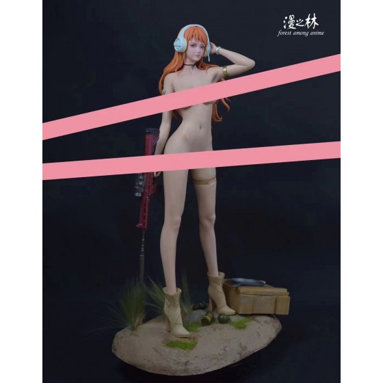 Forest among Anime Studio One Piece PUBG Nami 1/4 Scale Resin Statue