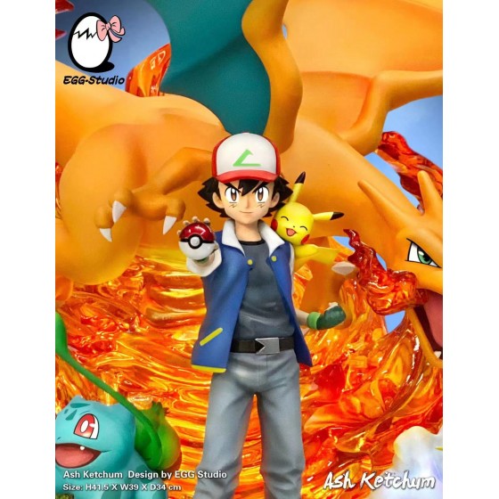 Egg Studio Pokémon Ash Ketchum Resin Statue