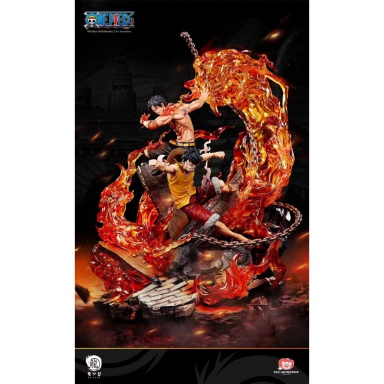 Ryu Studio One Piece Luffy and Ace 1/6 Scale Statue