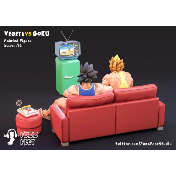Fuzz Feet Studio Dragon Ball Vegeta vs. Goku 1/6 Statue