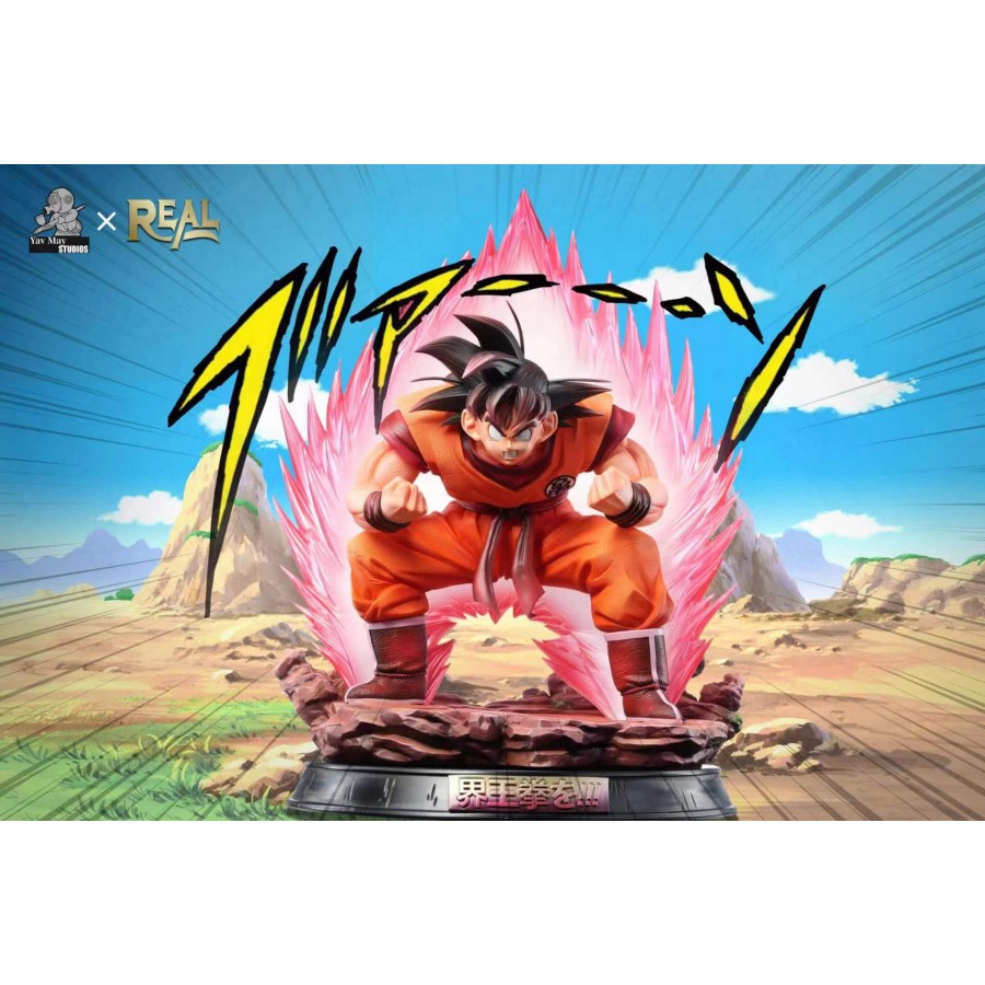 Yav May x REAL Studio Dragon Ball Goku Kaioken 1/4 & 1/6 Resin Statue