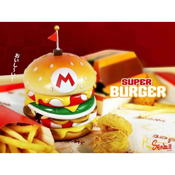 SENZII Original Design Super Burger Resin Statue