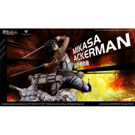 Zodiakos Studio Attack on Titan Mikasa Ackerman 1/6 Scale Statue