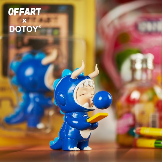 OFFART x Dotoy Bubble Dino Jimmy Boy Resin Figure