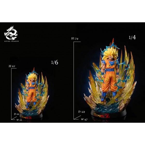 Azure Dragon Studio Dragon Ball SSJ3 Goku 1/4 & 1/6 Statue
