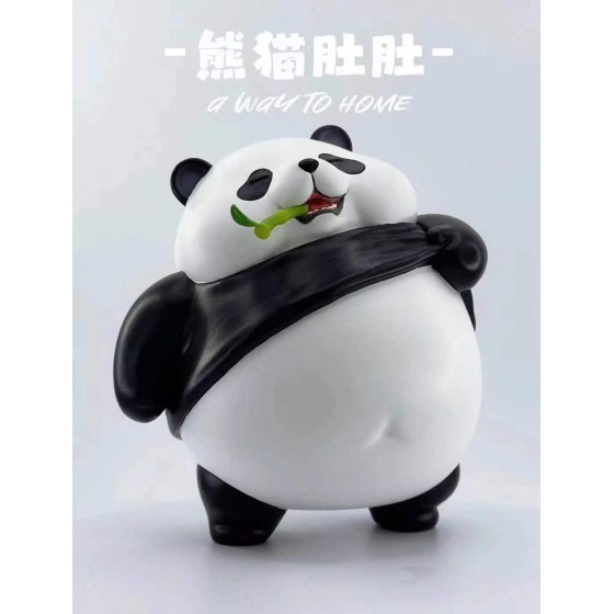 BoWuZhi Fat Panda Resin Statue