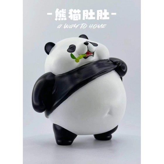 BoWuZhi Fat Panda Resin Statue