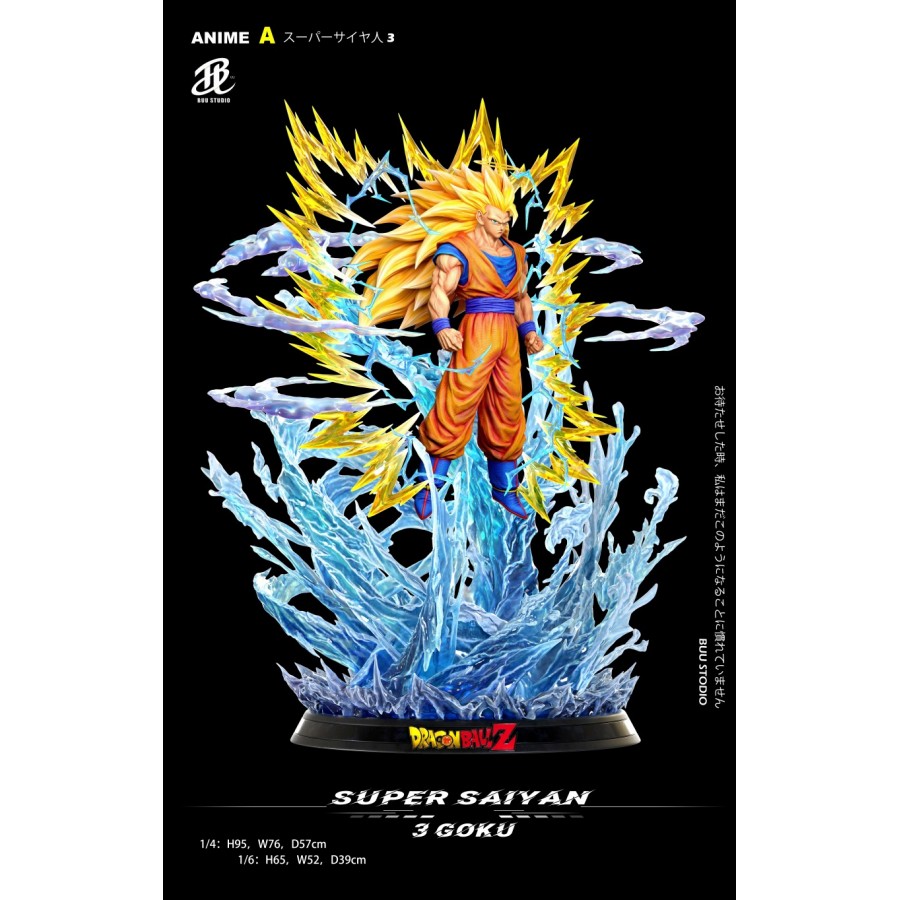 Buu Studio Dragon Ball SSJ3 Goku 1/4 & 1/6 Scale Resin Statue