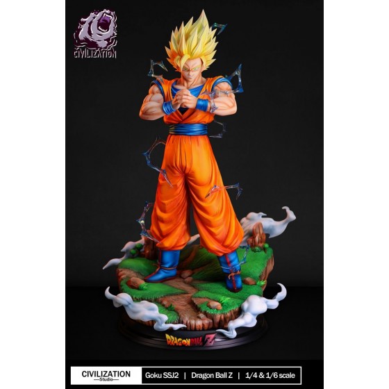Civilization Studio Dragon Ball SSJ2 Goku 1/4 & 1/6 Scale Resin Statue