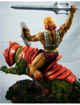 He-Man & Battle Cat 11" X 10" Resin Statue Diorama