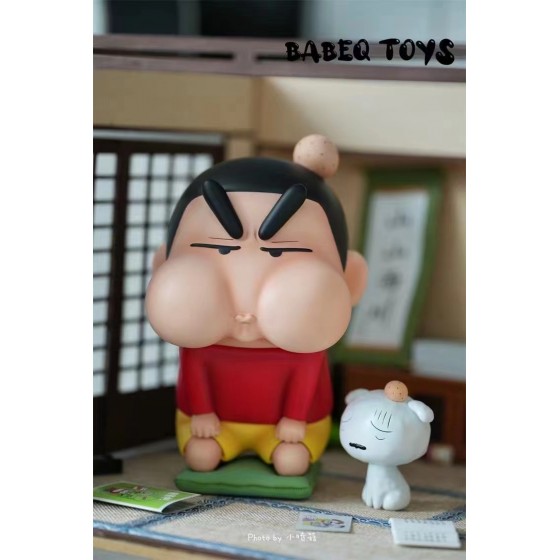 BabeQ Toys Angry Shin-chan and Shiro Resin Statue