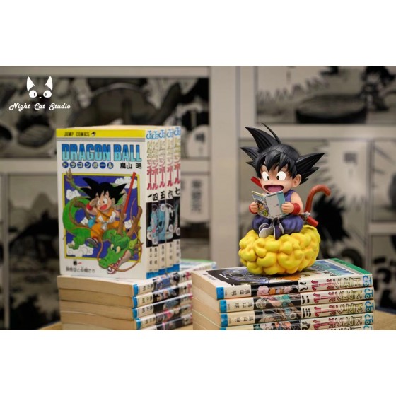 Night Cat Studio Goku Reading Comic Book 1/6 Scale Statue