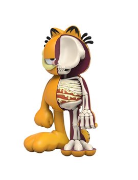 Mighty Jaxx 8" XXRAY Plus Garfield Vinyl Statue