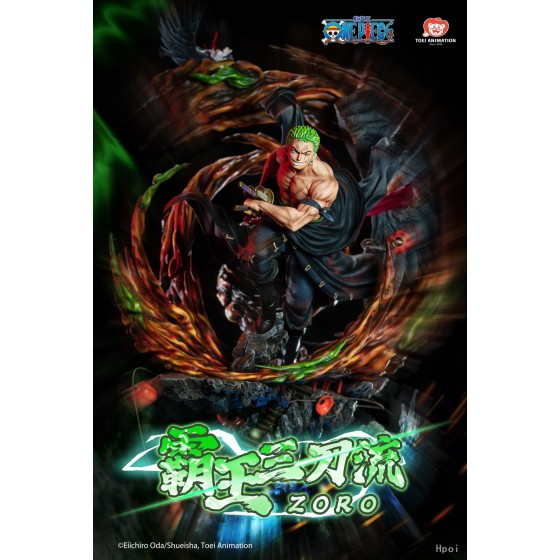 TOEI ANIMATION ONE PIECE  ZORO Overlord Three Knife Flow Resin Statue