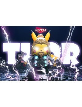 NEWBRA Studio Avengers Endgame Series Thor x Pikachu Statue