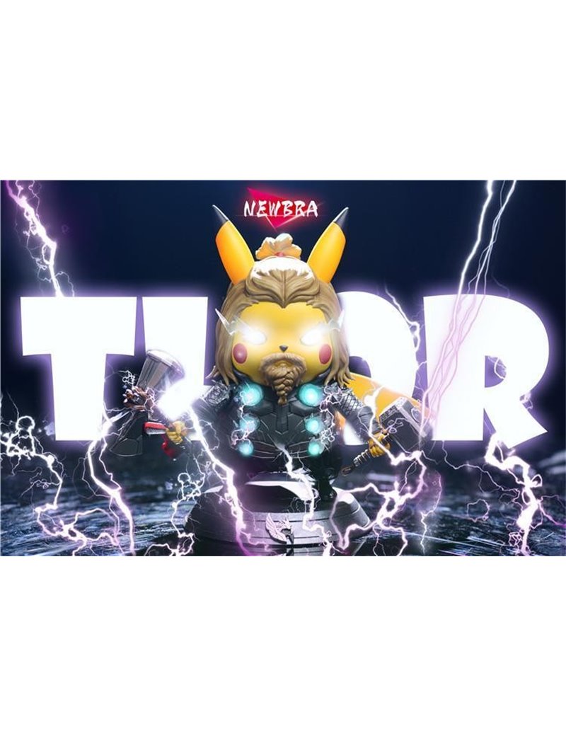 NEWBRA Studio Avengers Endgame Series Thor x Pikachu Statue