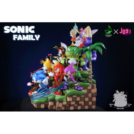 Yhaha Studio X Joy Station Super Sonic Family Resin Statue Diorama