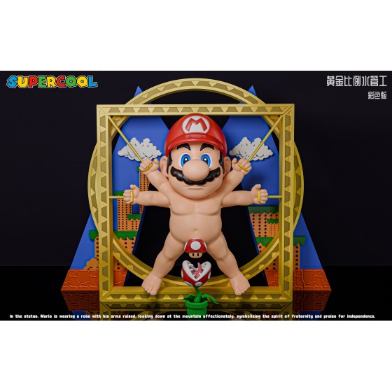 SUPERCOOL Studio Leonardo da Vinci Mario Resin Statue