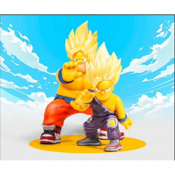 Fools Paradise YELLOWFOOL GOKU & GOHAN FATHER & SON PVC Statue