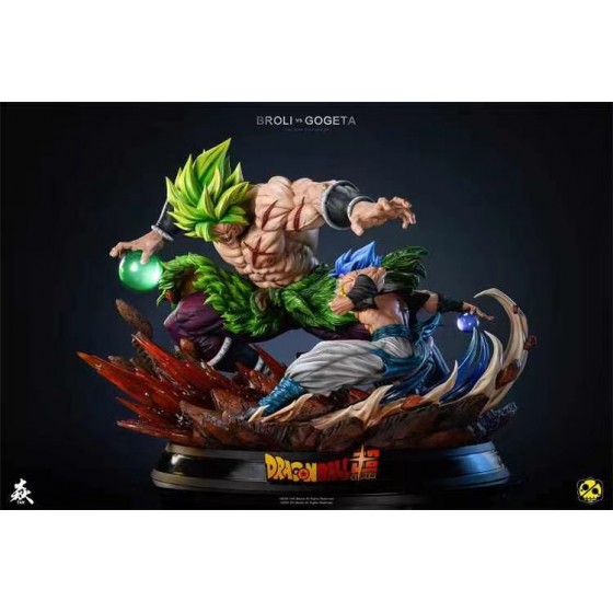 Yan X 2% Studio DBZ Broly Vs Gogeta Battle Resin Statue Diorama