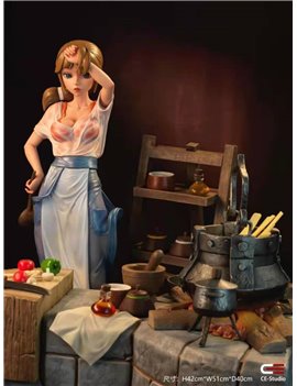 Creation Epic Studio Girl Chef Resin Statue Diorama