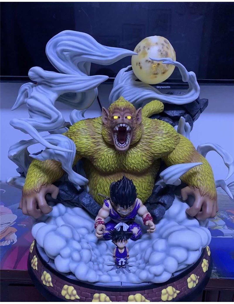 Master Grade Dragonball Goku Oozaru Evolution Resin Statue Gold