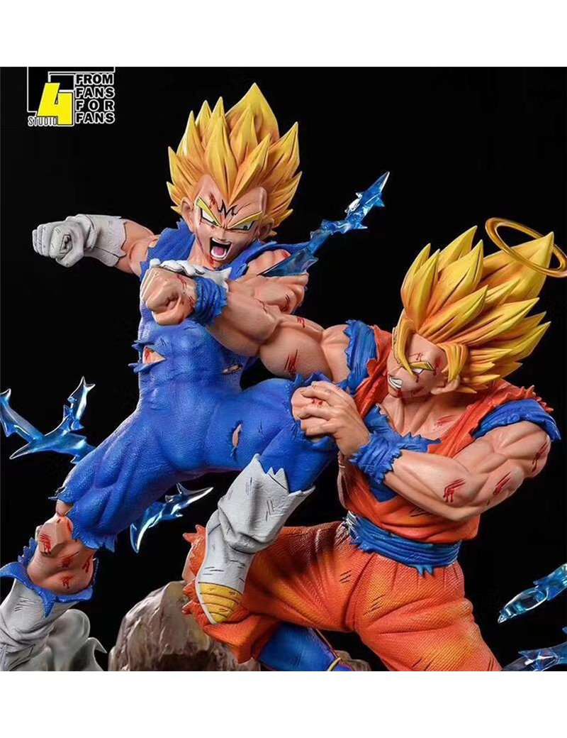 F4 Studio 1 4 ドラゴンボール 悟空 Vs 魔人ベジータ 樹脂製スタチュー 塗装済 完成