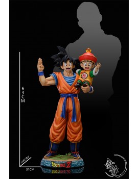 WuShuang Studios 1/3 Scale Son Goku & Baby Gohan - Dragon Ball Resin Statue