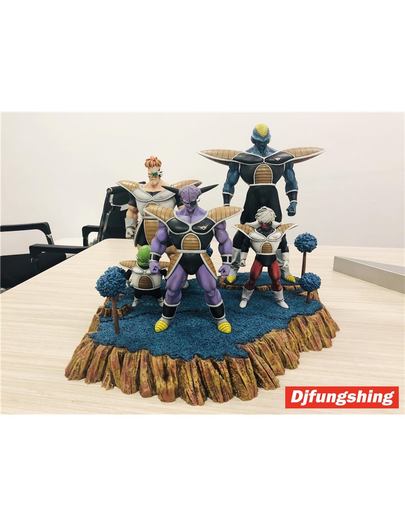 Djfungshing Dragonball 1/6 Ginyu Force Limited Resin Statue With Dual Bases (Sold out display)