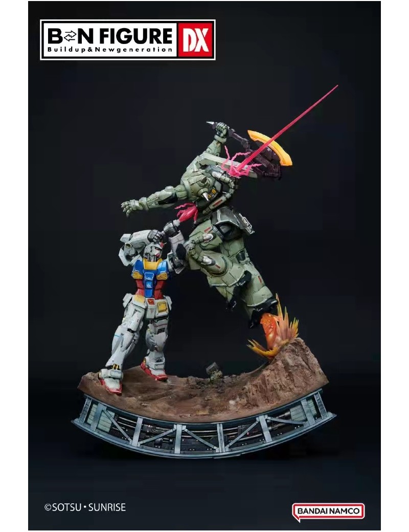 Bandai Namco BN FIGURE DX Series Gundam vs ZAKU II Statue