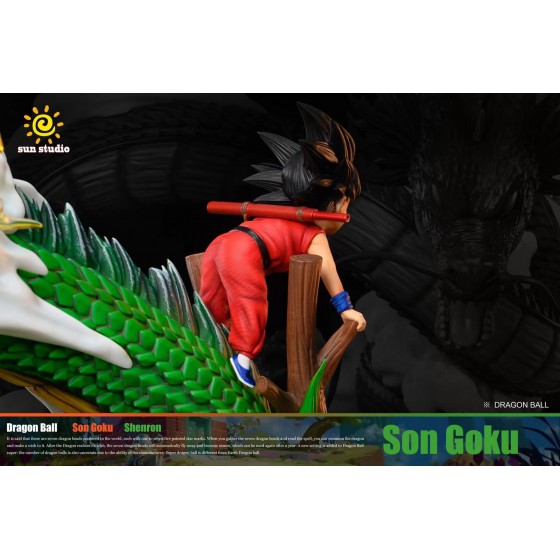 Sun Studio Dragon Ball Kid Goku & Shenron Resin Statue